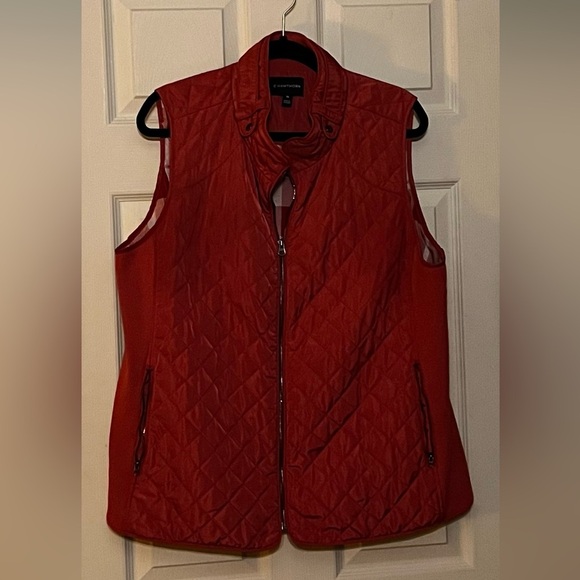 Quilted Vest - 41 Hawthorn - orange red - Picture 4 of 4